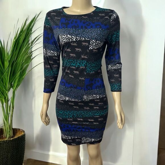 NWT! Victoria’s Secret Dress Open Back Exotic Animal Print Multicolored Size Med - Picture 11 of 11